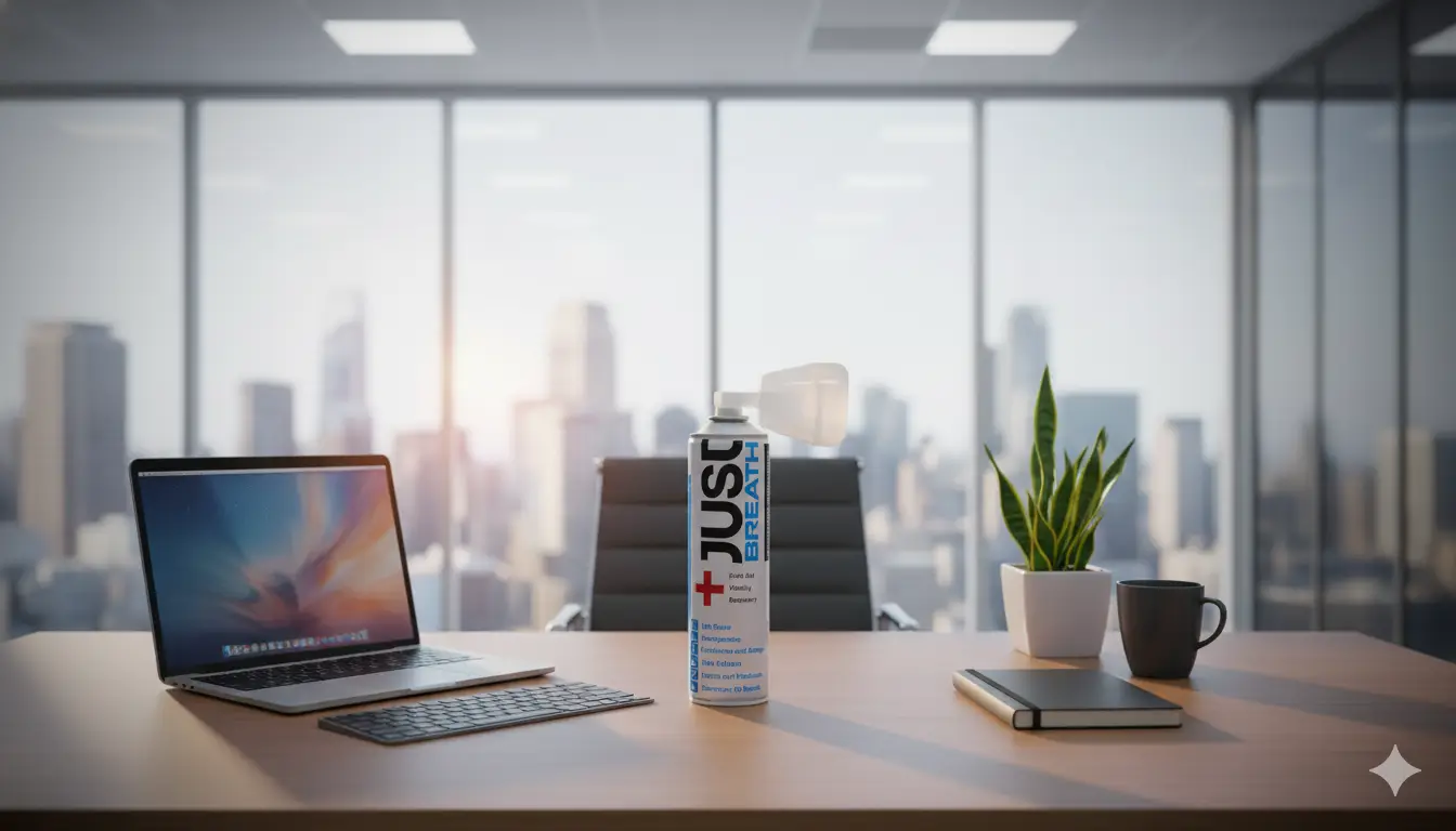 Portable oxygen can application for emergency respiratory support at home and office