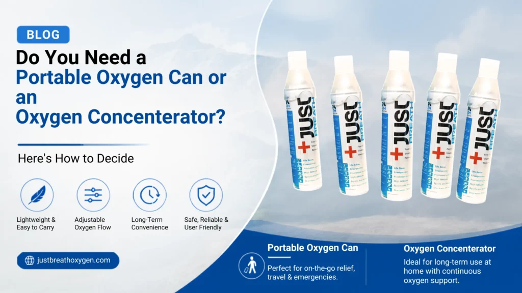 Oxygen Concentrator vs Oxygen Can