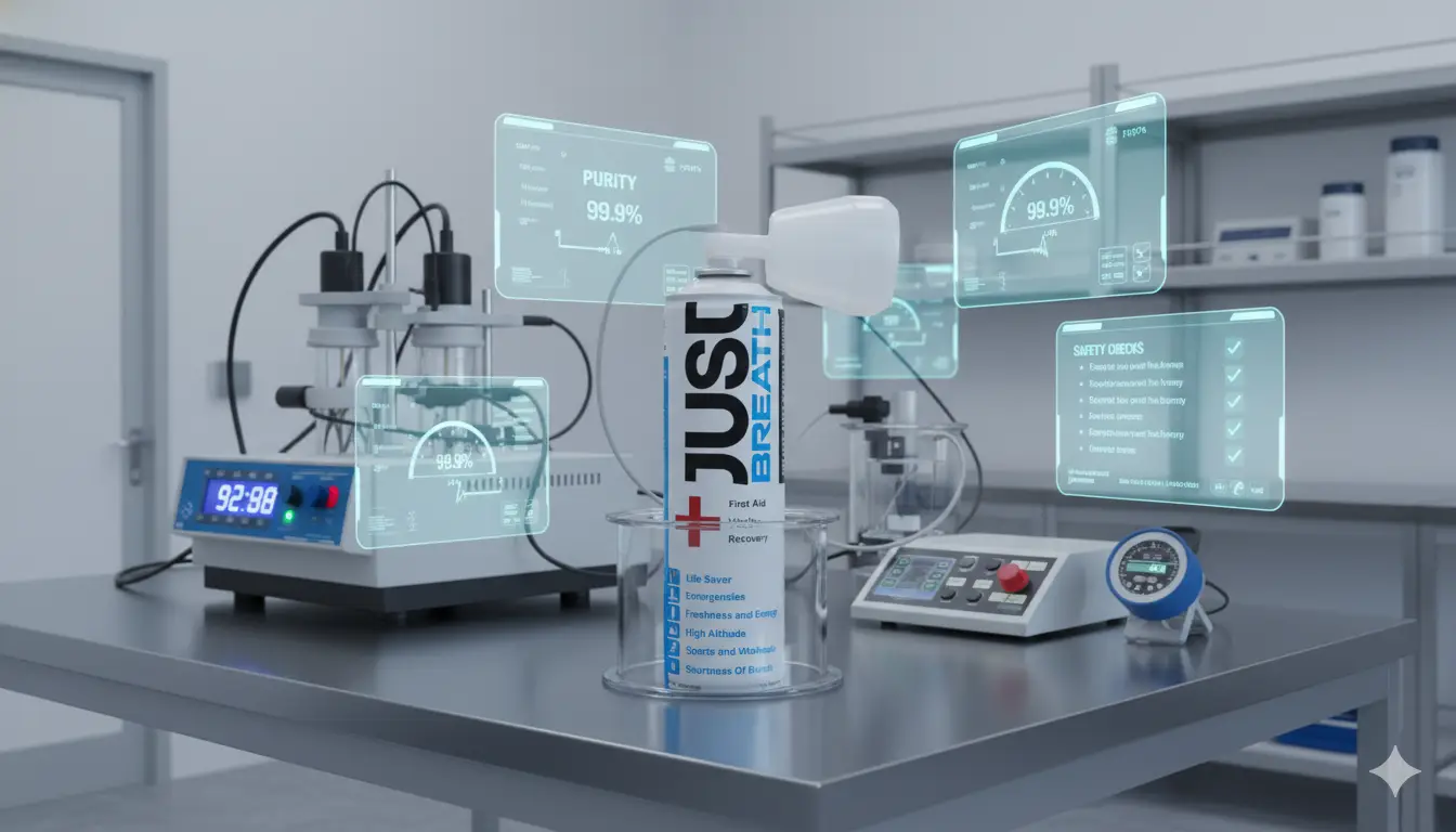 Portable oxygen can application for emergency oxygen support at home