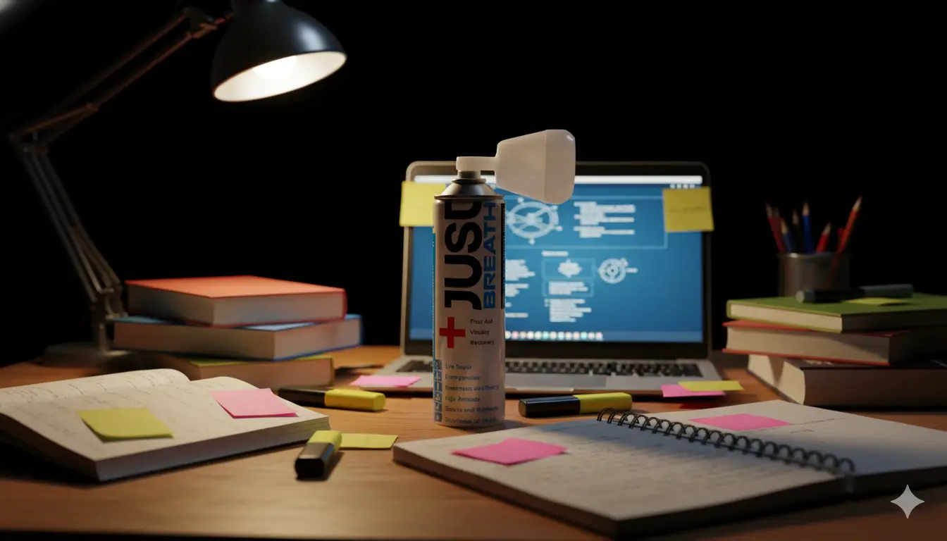 Portable oxygen can application for emergency preparedness and on-the-go wellness