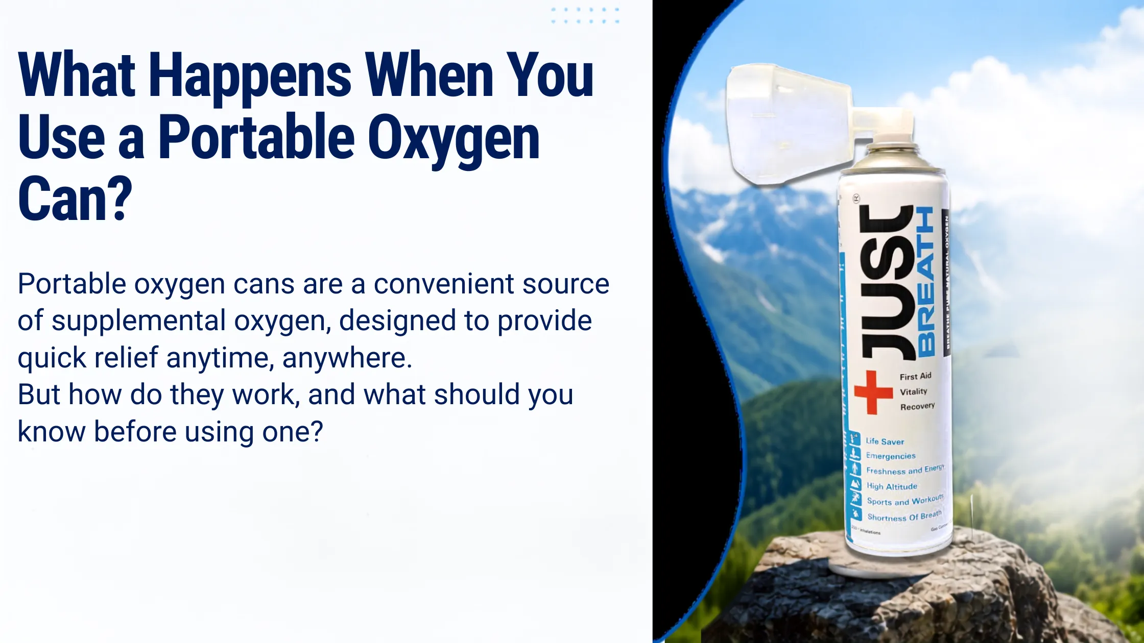 What Happens When You Use a Portable Oxygen Can? Benefits and Limitations Explained